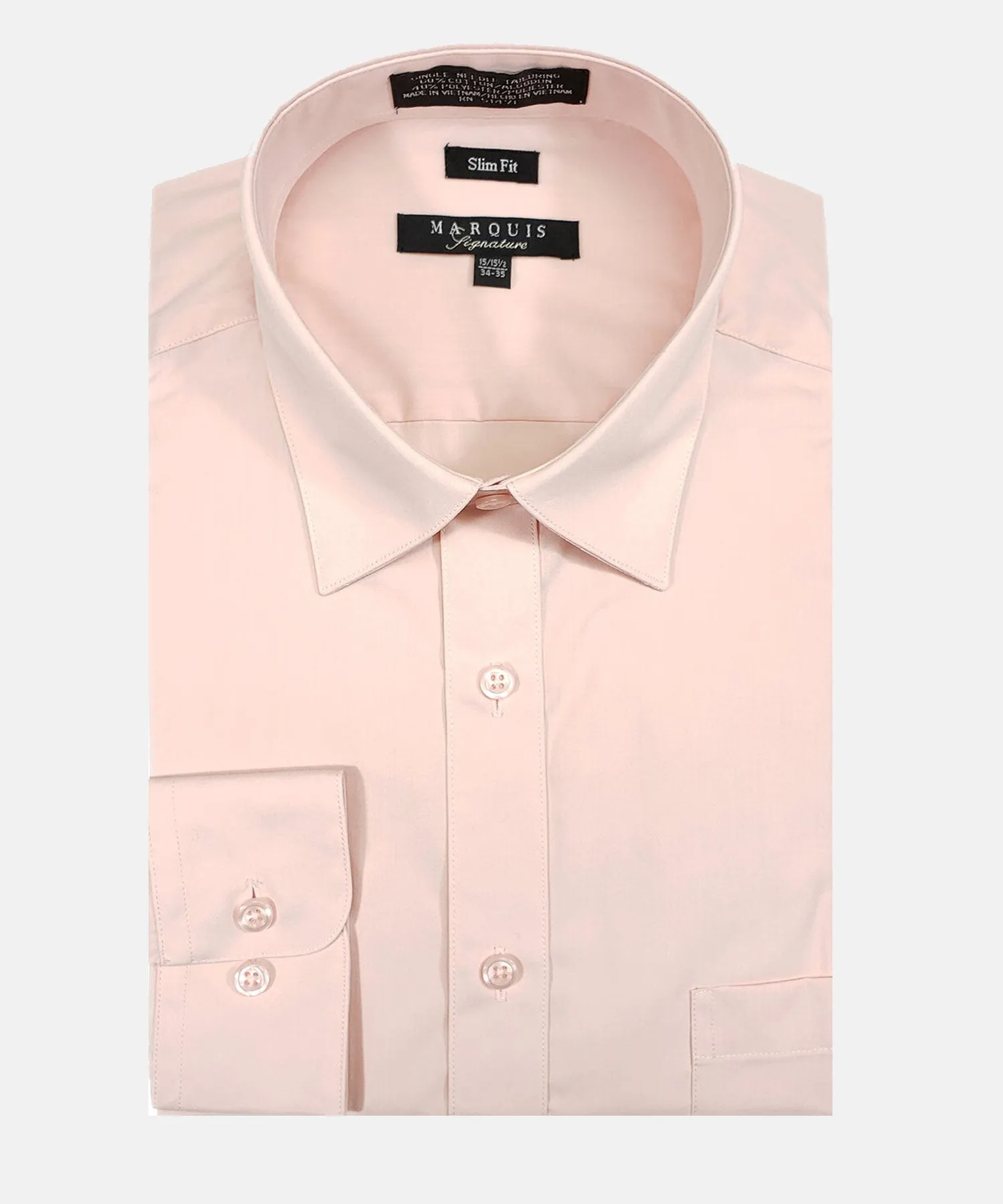 Marquis Slim Fit Dress Shirt - Blush Pink