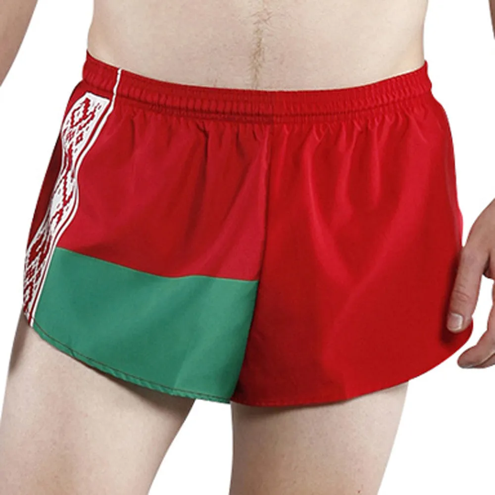 Men's 1" Elite Split Shorts- Belarus