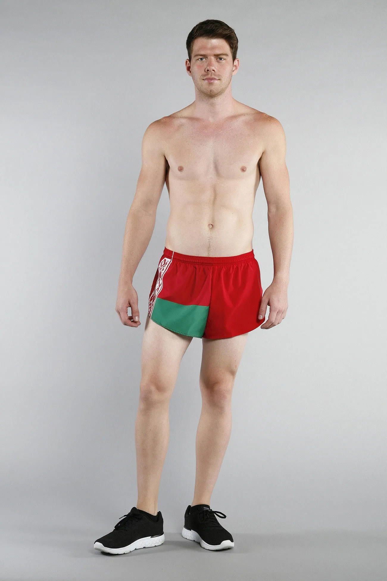 Men's 1" Elite Split Shorts- Belarus