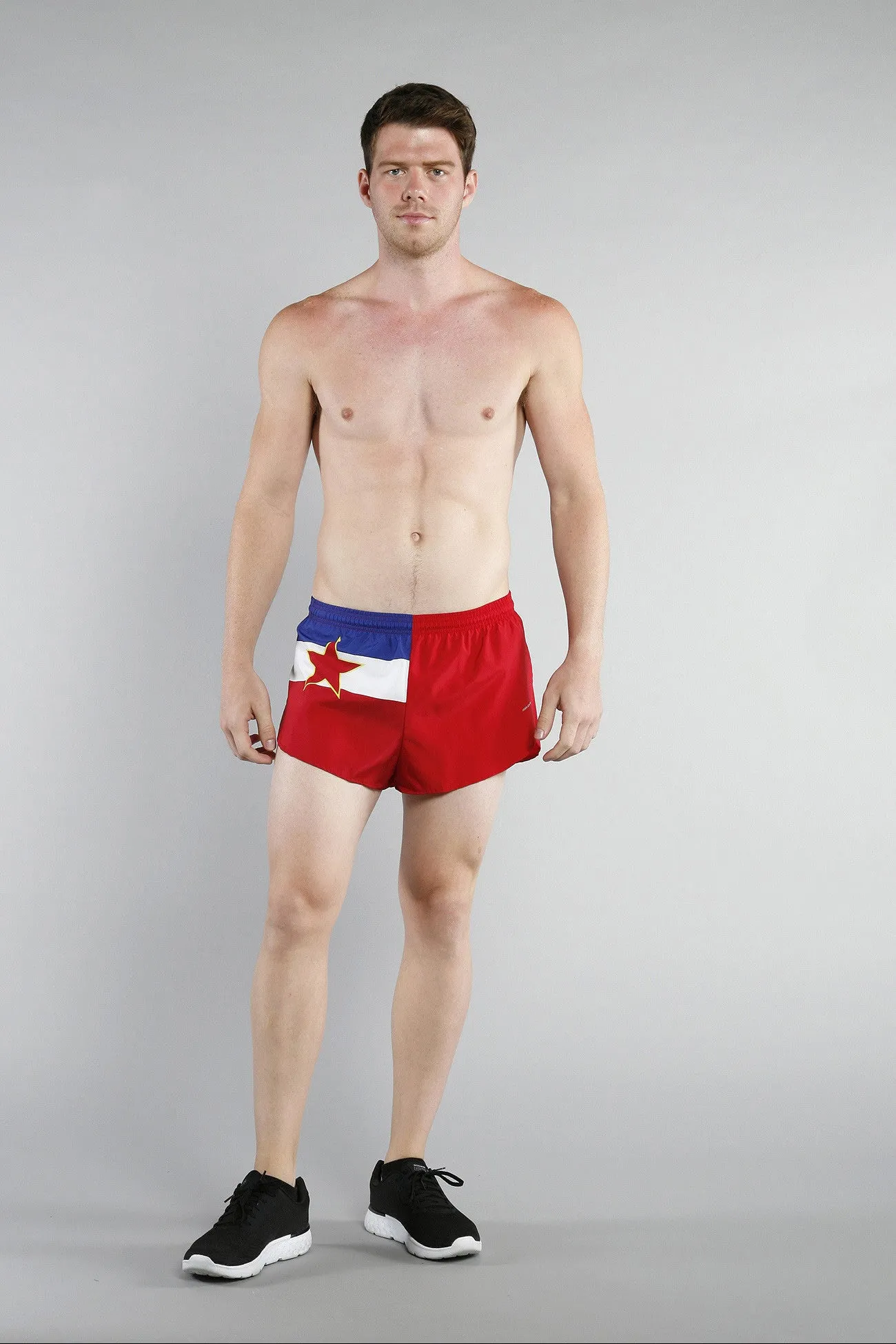 Men's 1" Elite Split Shorts- Yugoslavia