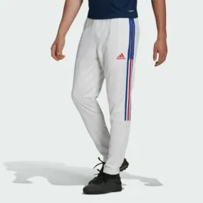 Men's Adidas Tiro Track Pants - WHITE/BLUE/RED STRIPES