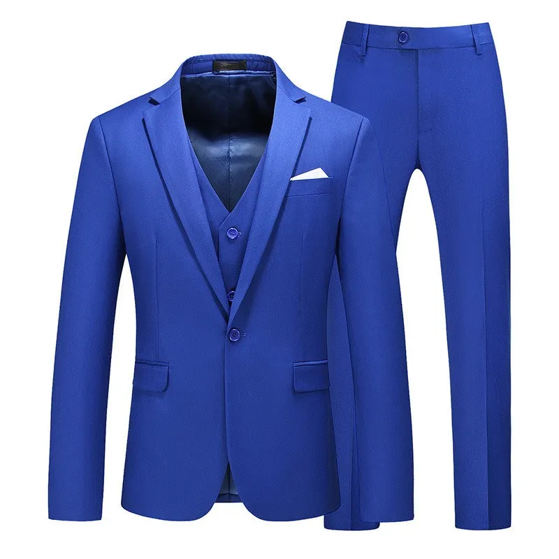 Men's Formal Wear Wedding Dress Tuxedo Banquet Slim Suit Office Wear Single Button 3 Pcs Suits | 711