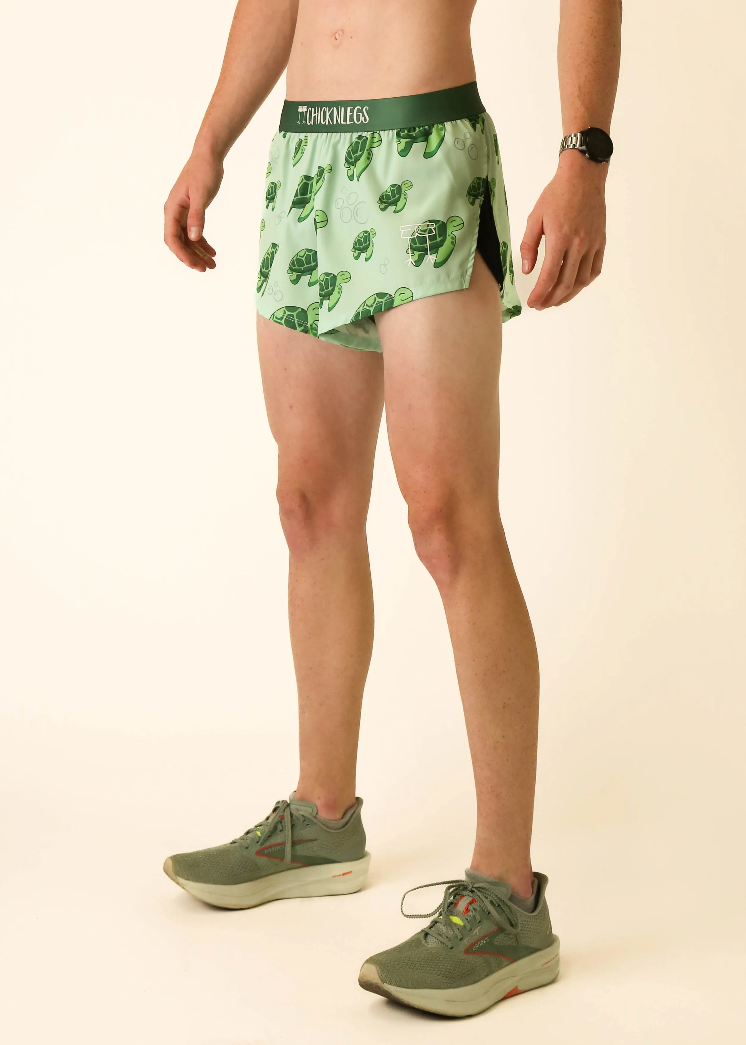 Men's Sea Turtles 2" Split Shorts