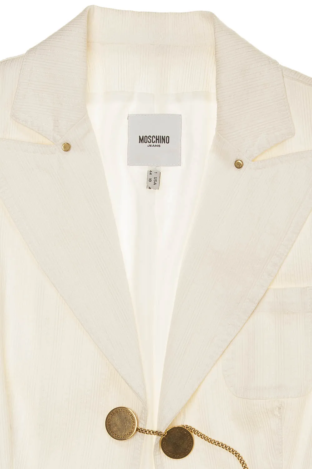 Moschino - White Long Sleeve Jacket - IT 44