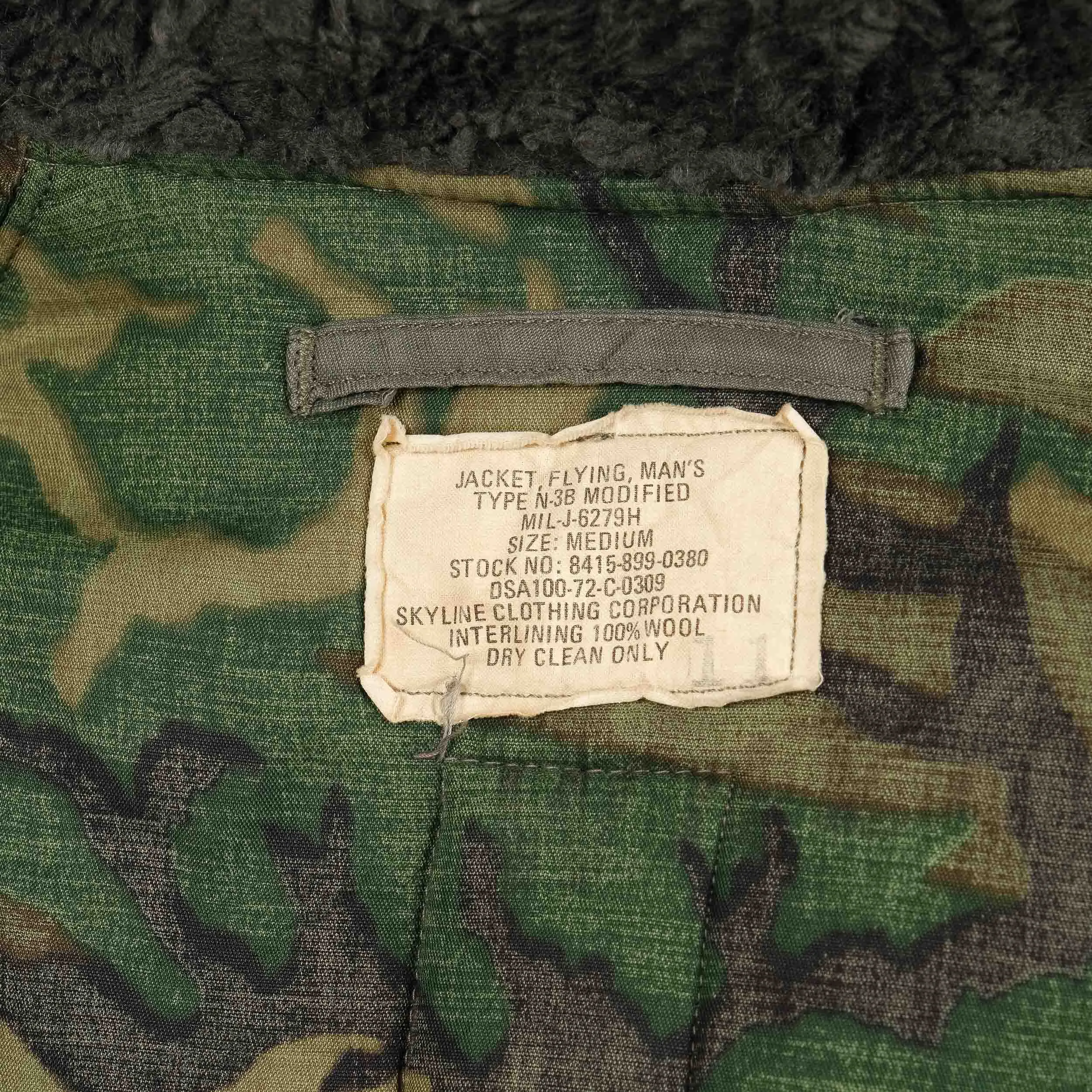 N-3B camo lining PARKA