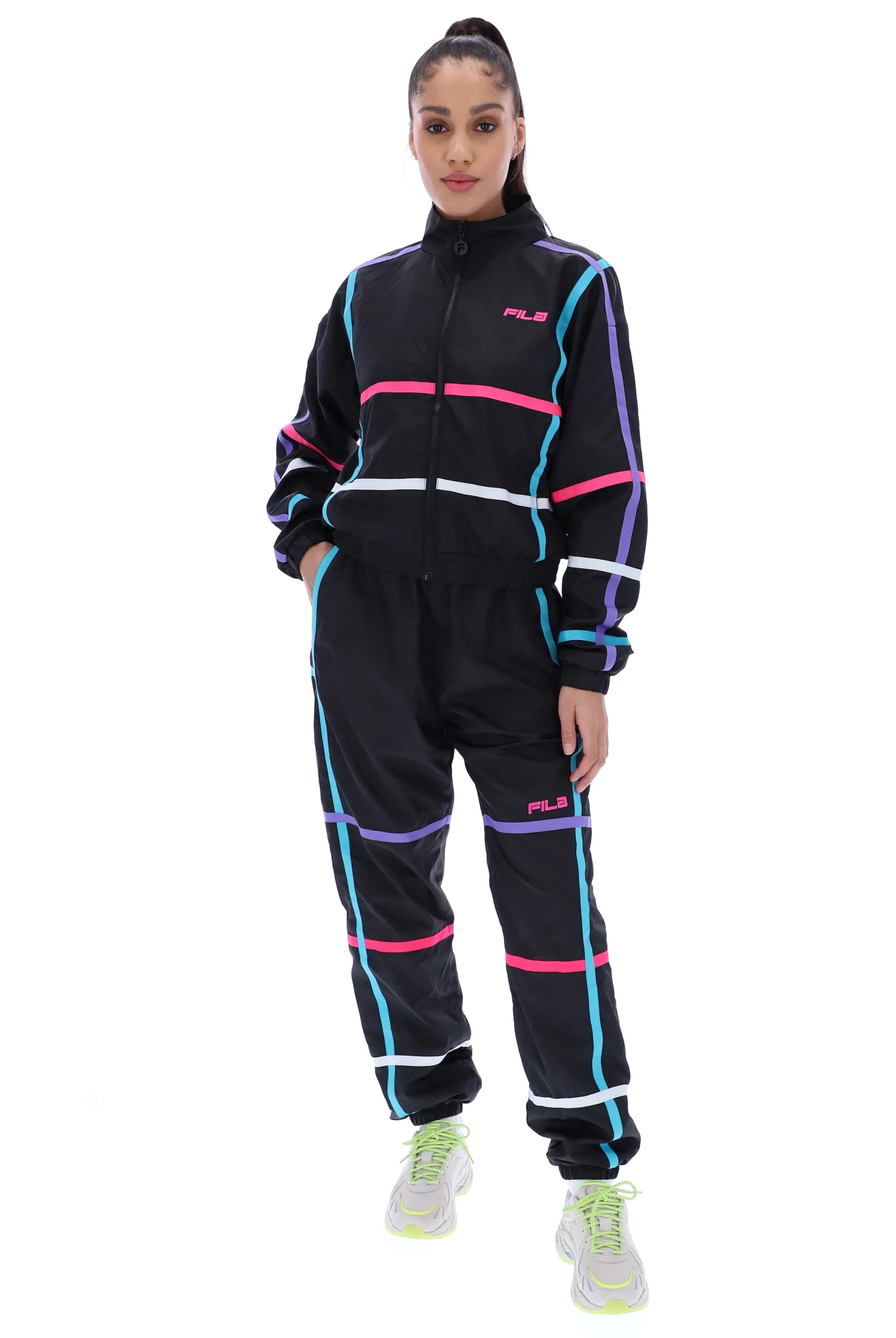 Neve Grid Track Pants