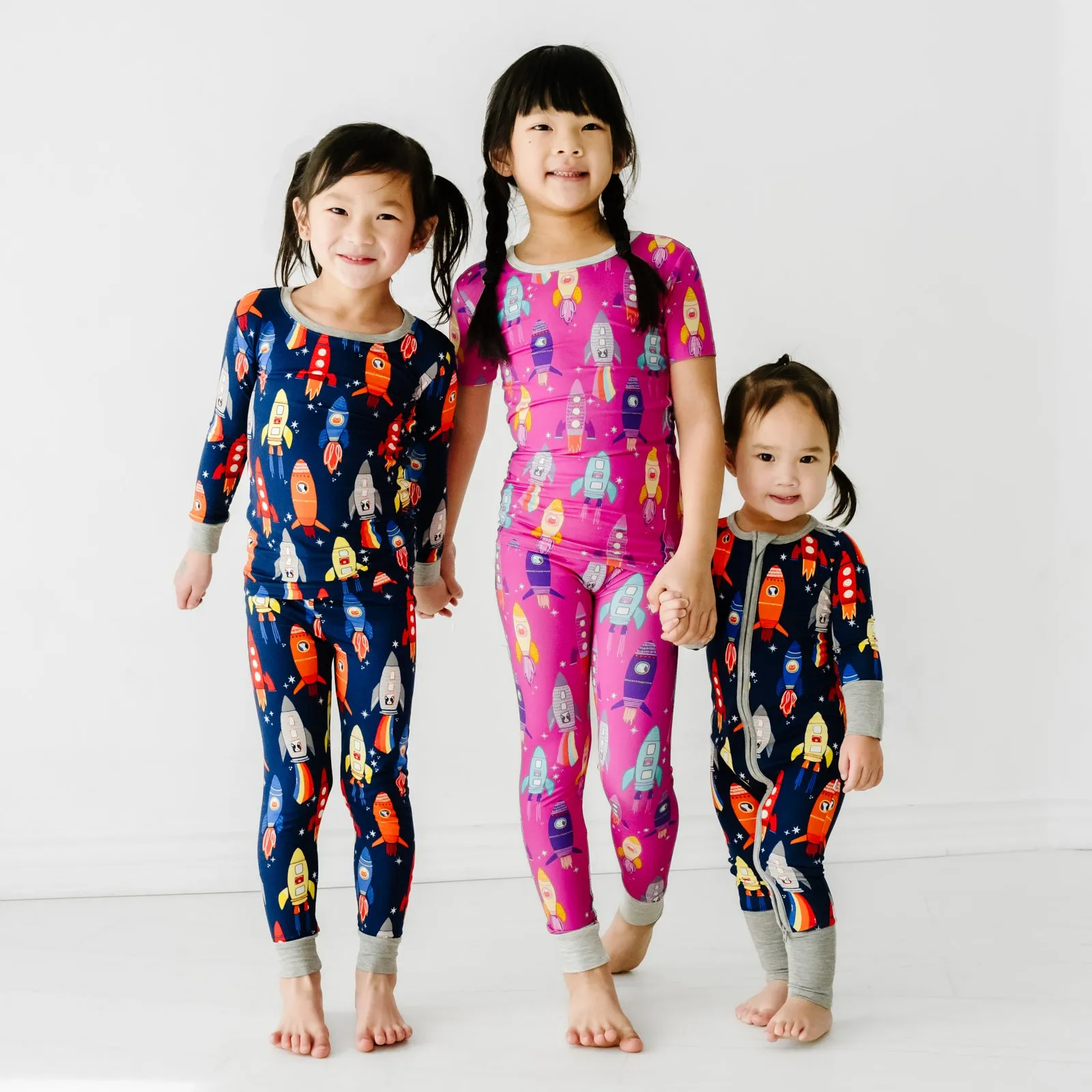 Pink Space Explorer Two-Piece Short Sleeve Pajama Set