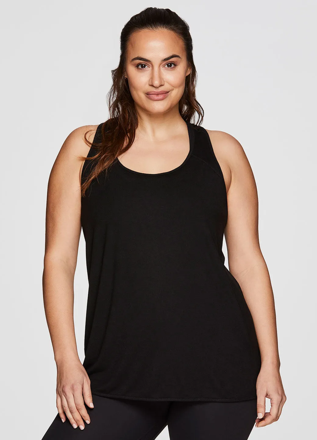 Plus Prime Relaxed Twist Back Tank Top