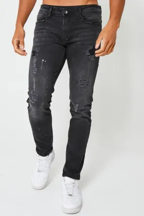 Prescot Tapered Jean - Black