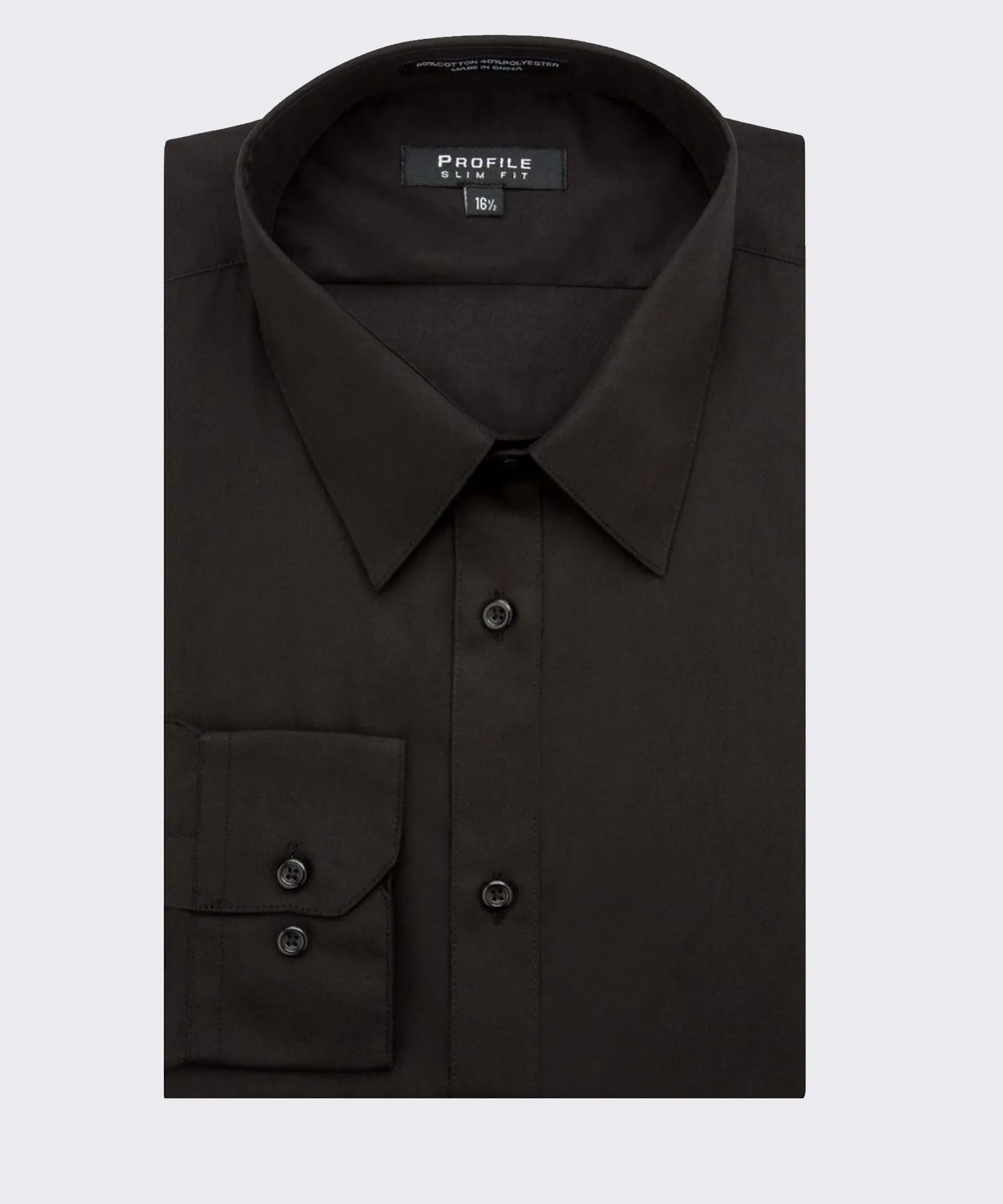 Profile Slim Fit Dress Shirt - Black