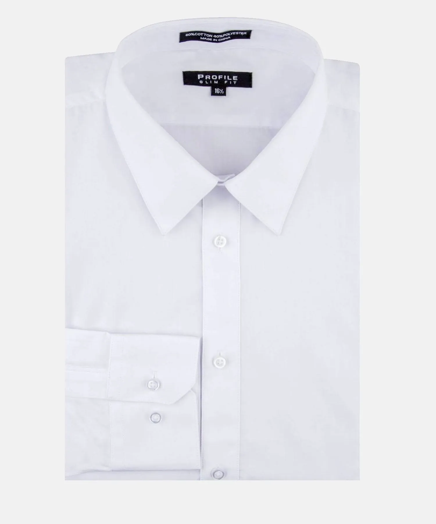 Profile Slim Fit Dress Shirt - White