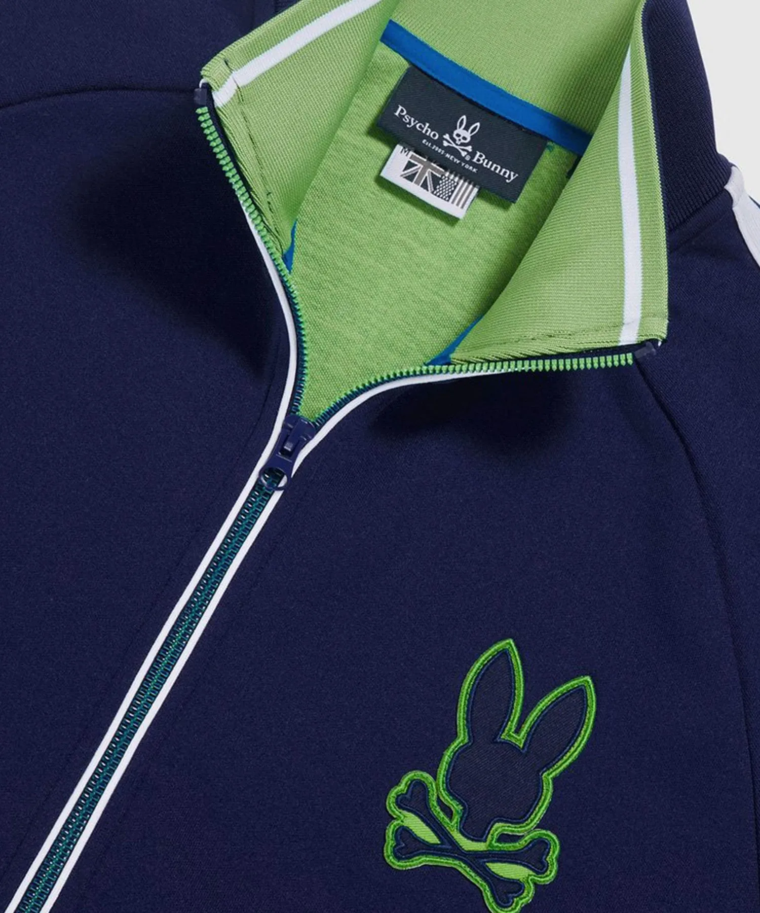 Psycho Bunny Mapperley Zip Up Sweatshirt - Admiral Blue