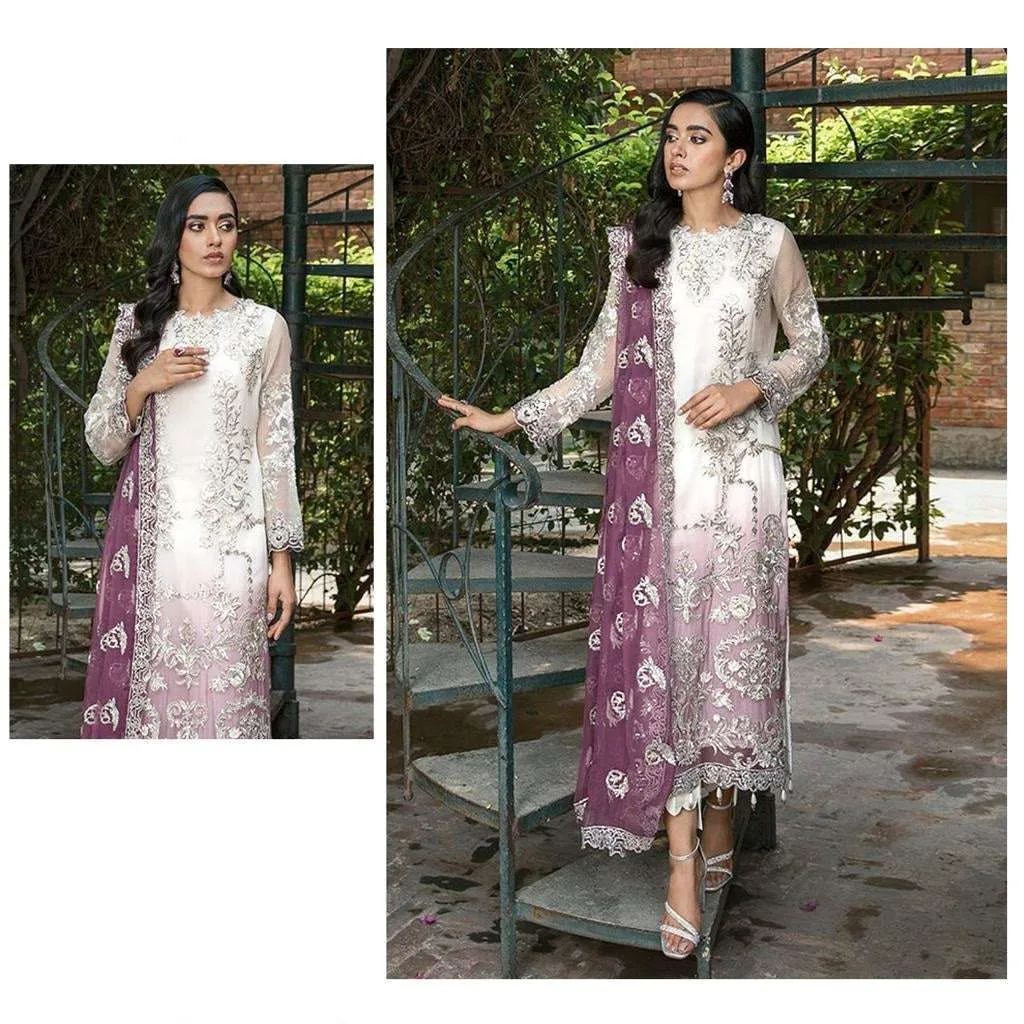 Pure Net Two Tone Shining Pakistani Suits