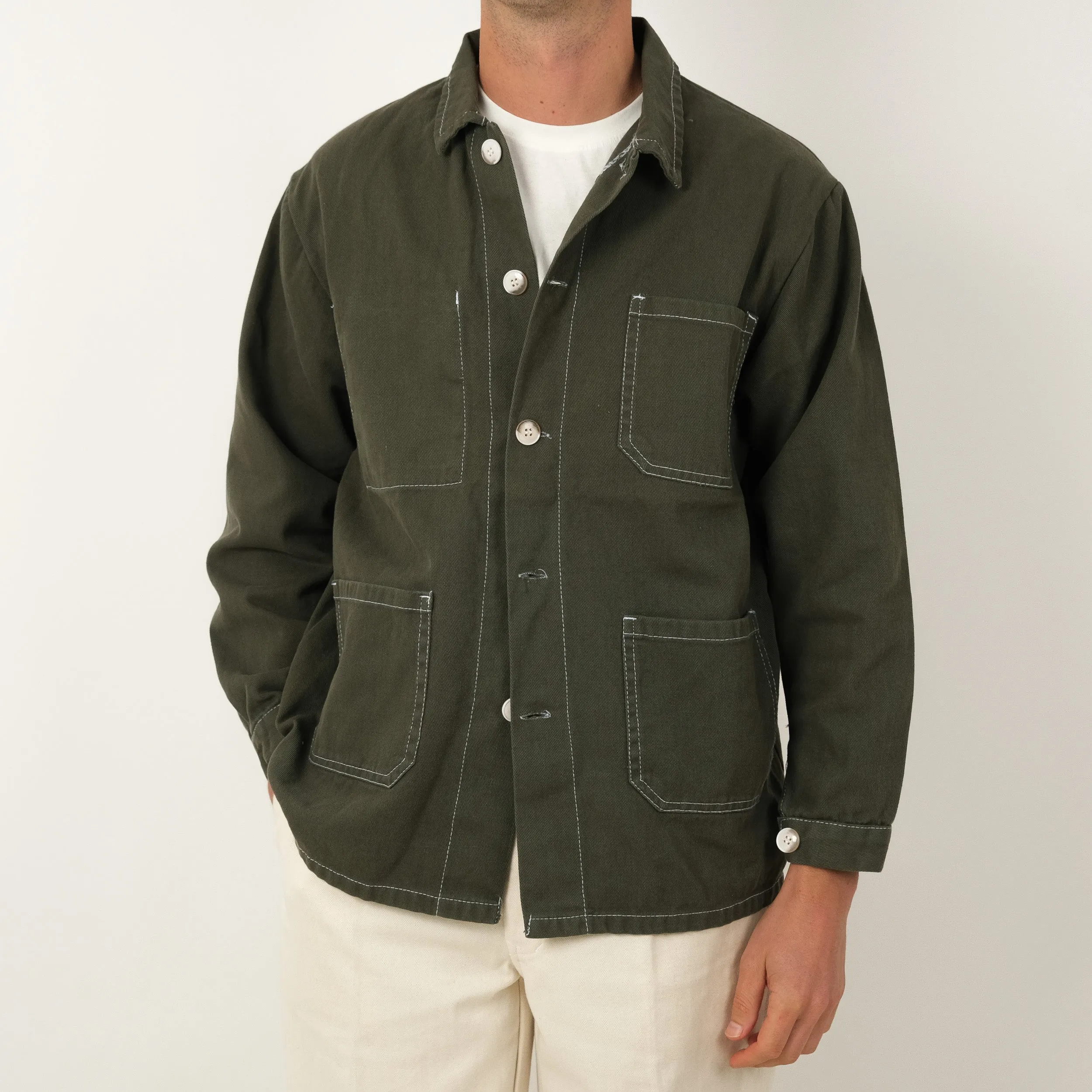 RAILWORK JACKET - OLIVE GREEN