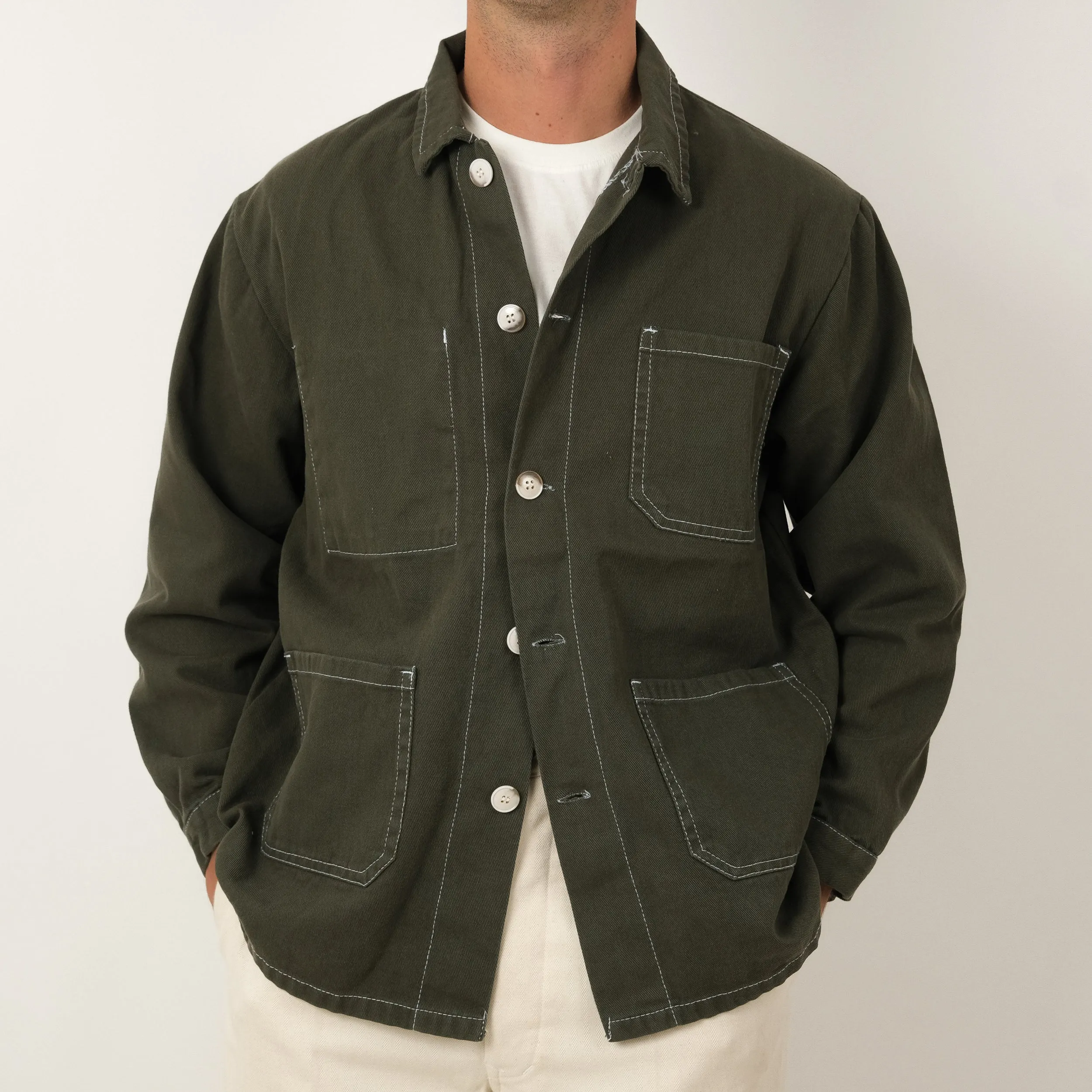 RAILWORK JACKET - OLIVE GREEN