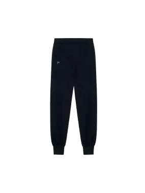 Recycled Cashmere Track Pants—black