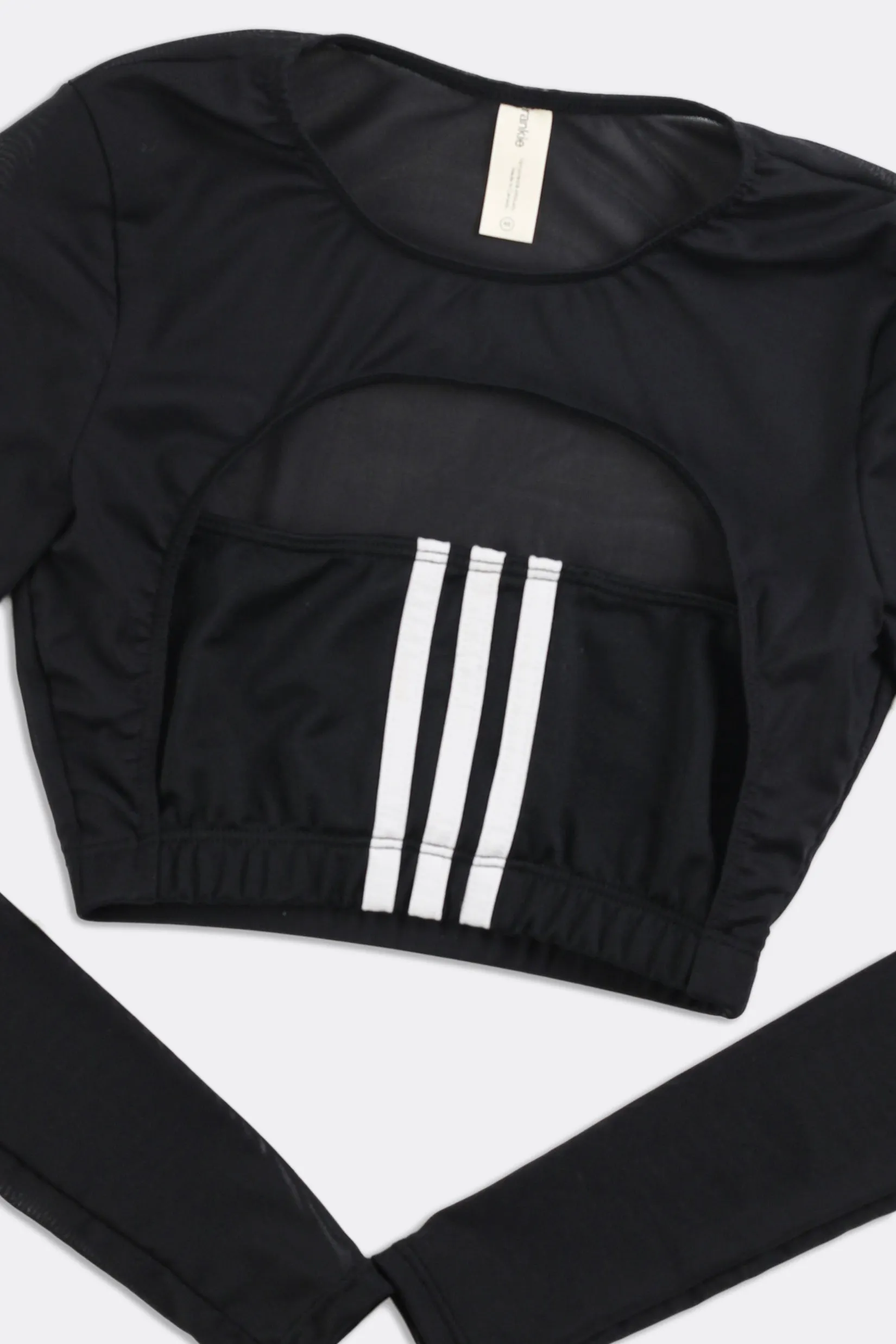 Rework Adidas Longsleeve Mesh Cut Out Tee - XS, S, M, L, XL, 2XL