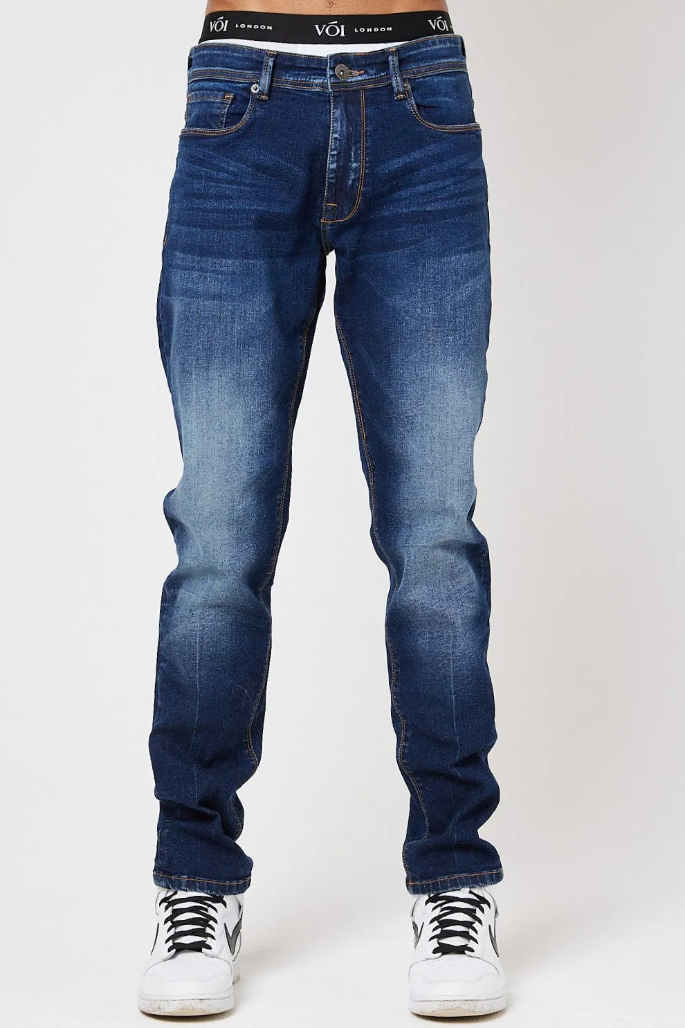 Richmond Tapered Jeans - Dark Blue