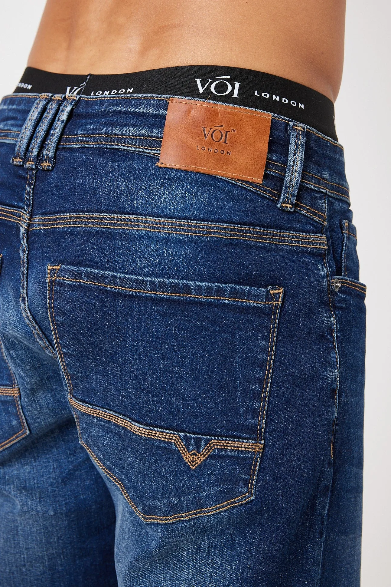 Richmond Tapered Jeans - Dark Blue