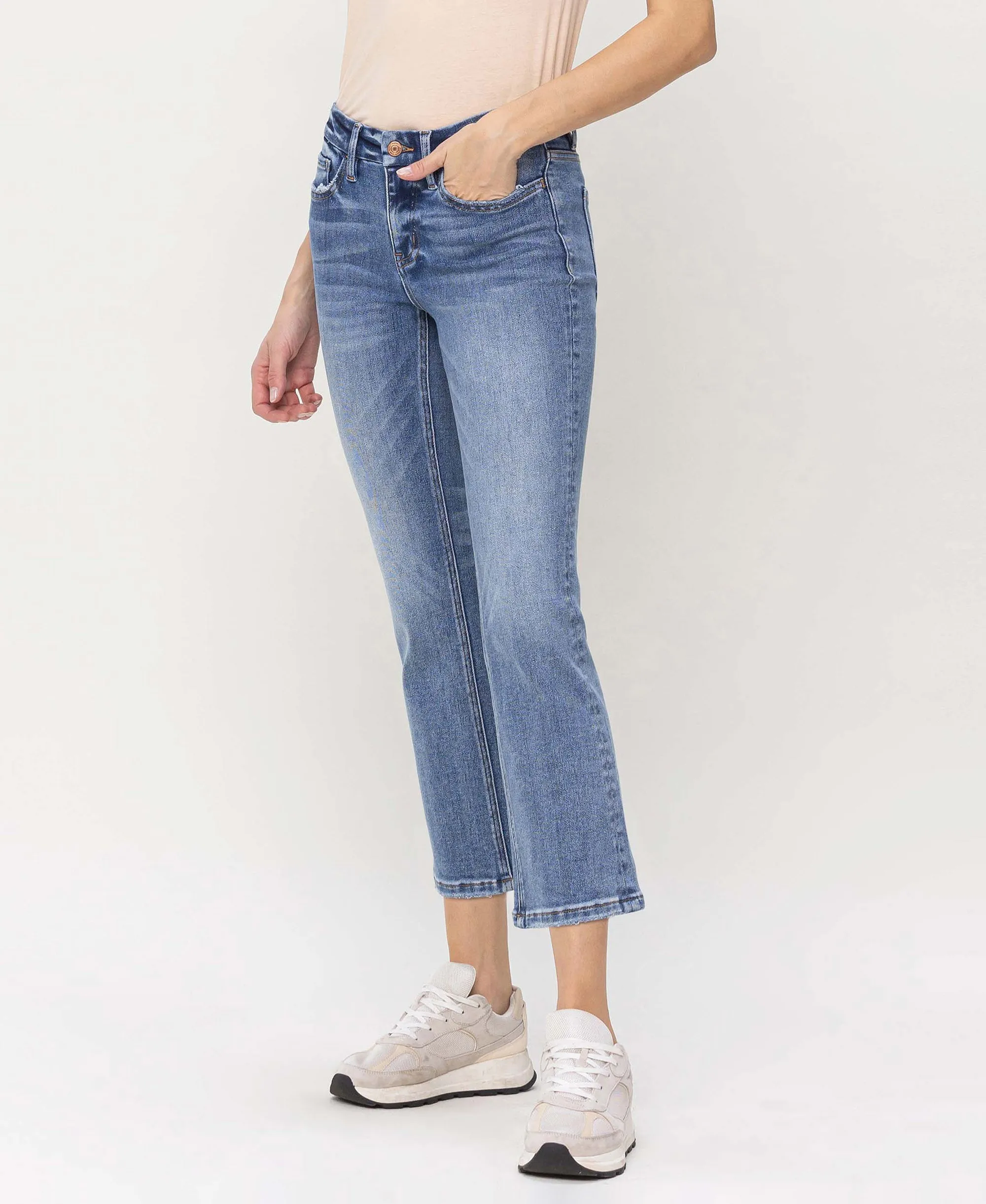 Robust - Mid Rise Kick Flare Jeans