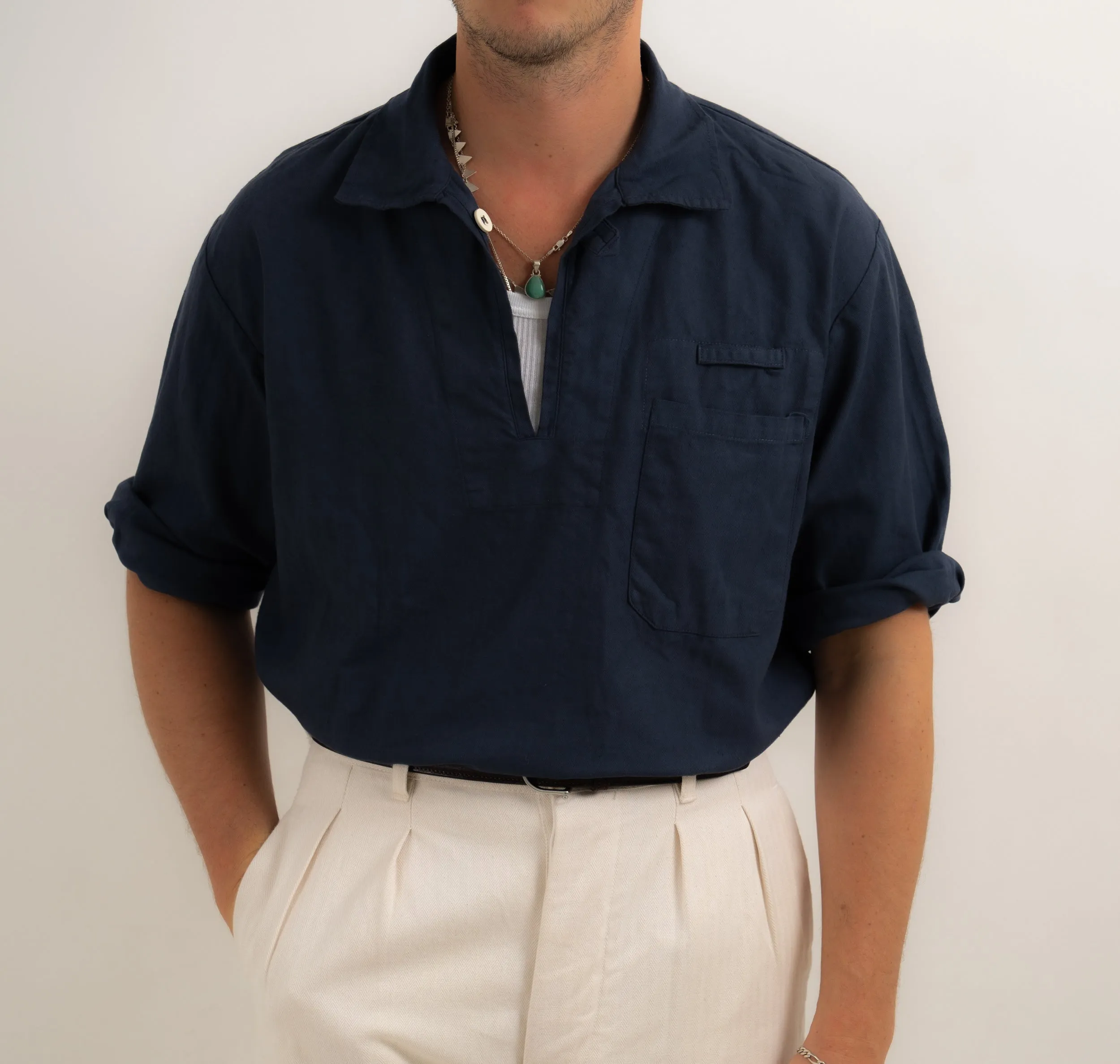 SAILOR WORK SHIRT - NAVY