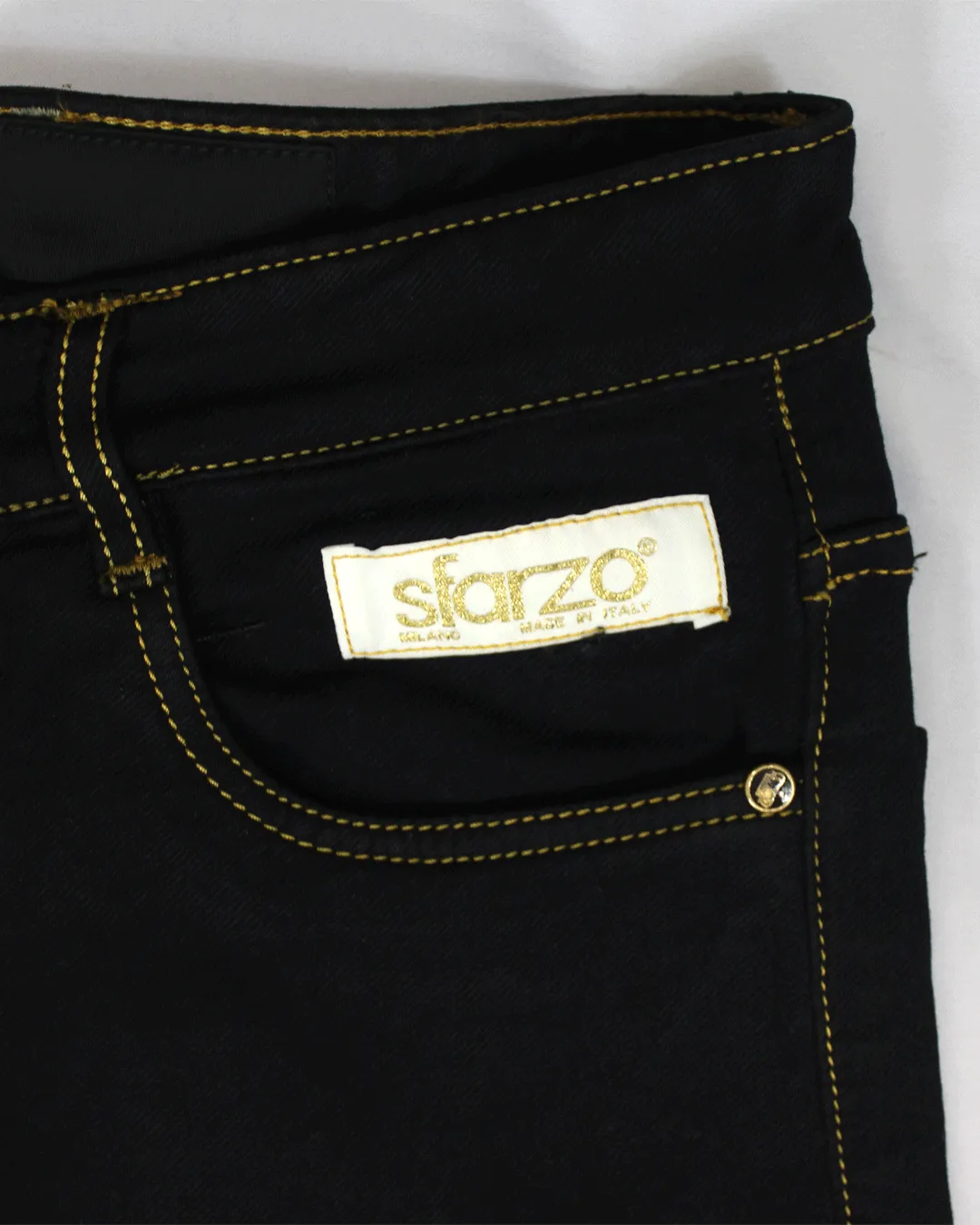 Sfarzo Couture Milano Italy Black Skinny Jeans