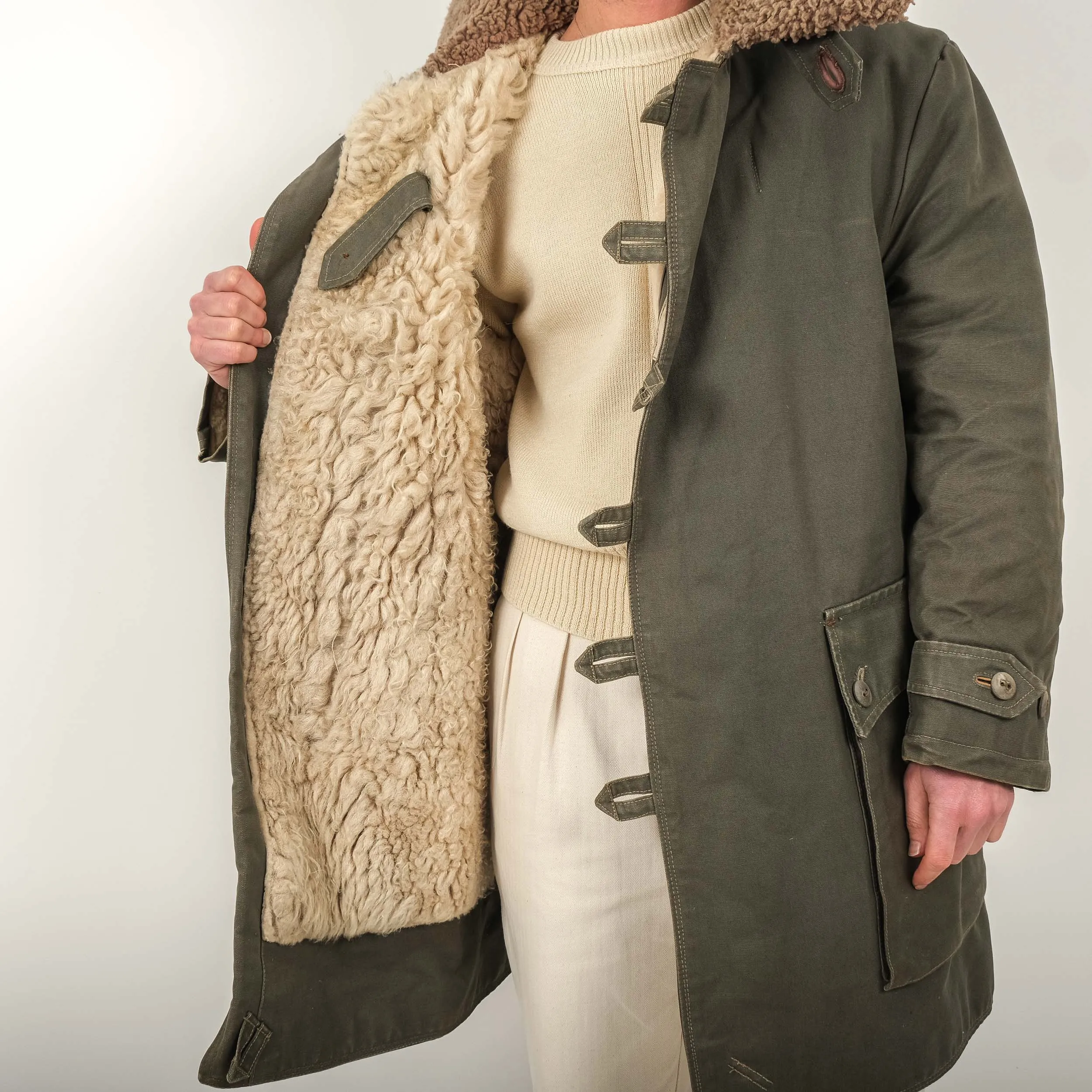 SWEDISH MILITARY FUR COAT