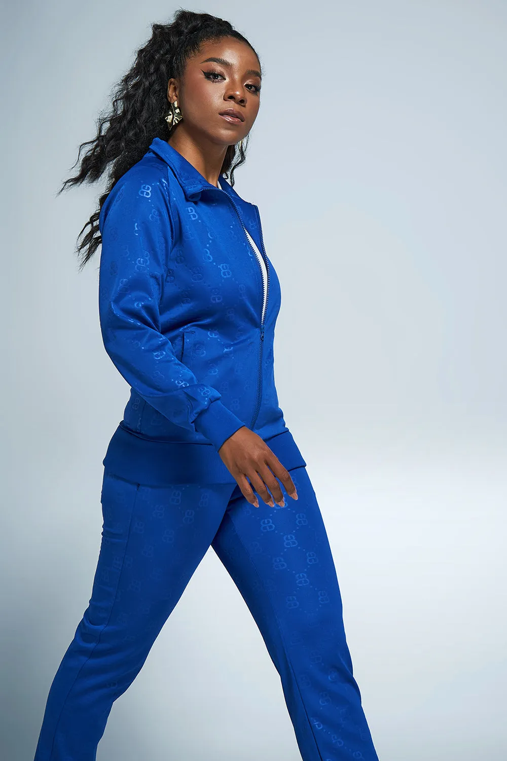 THE MONOGRAM TRACK PANTS-ROYAL