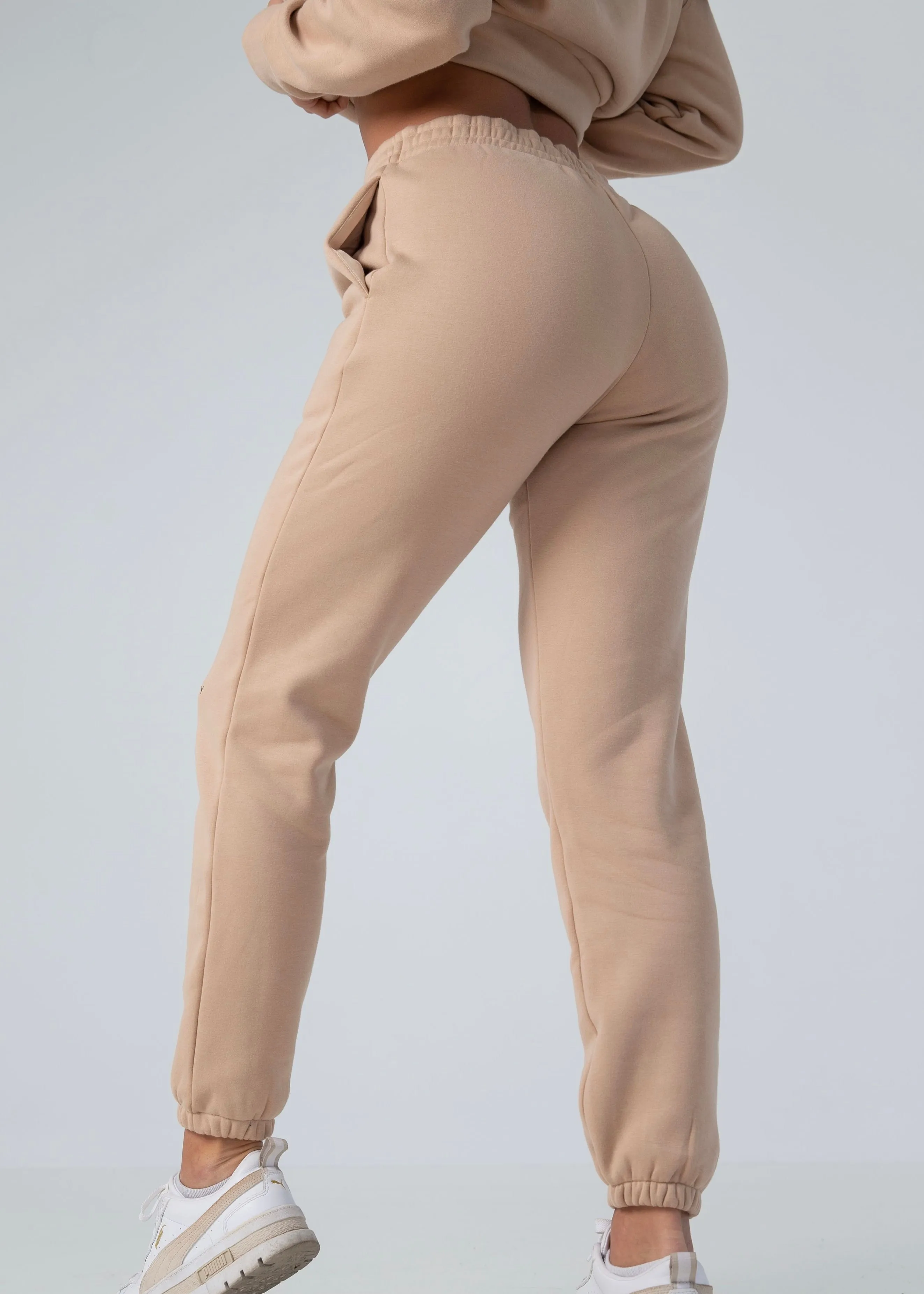 UNISEX TRACK PANTS - BEIGE