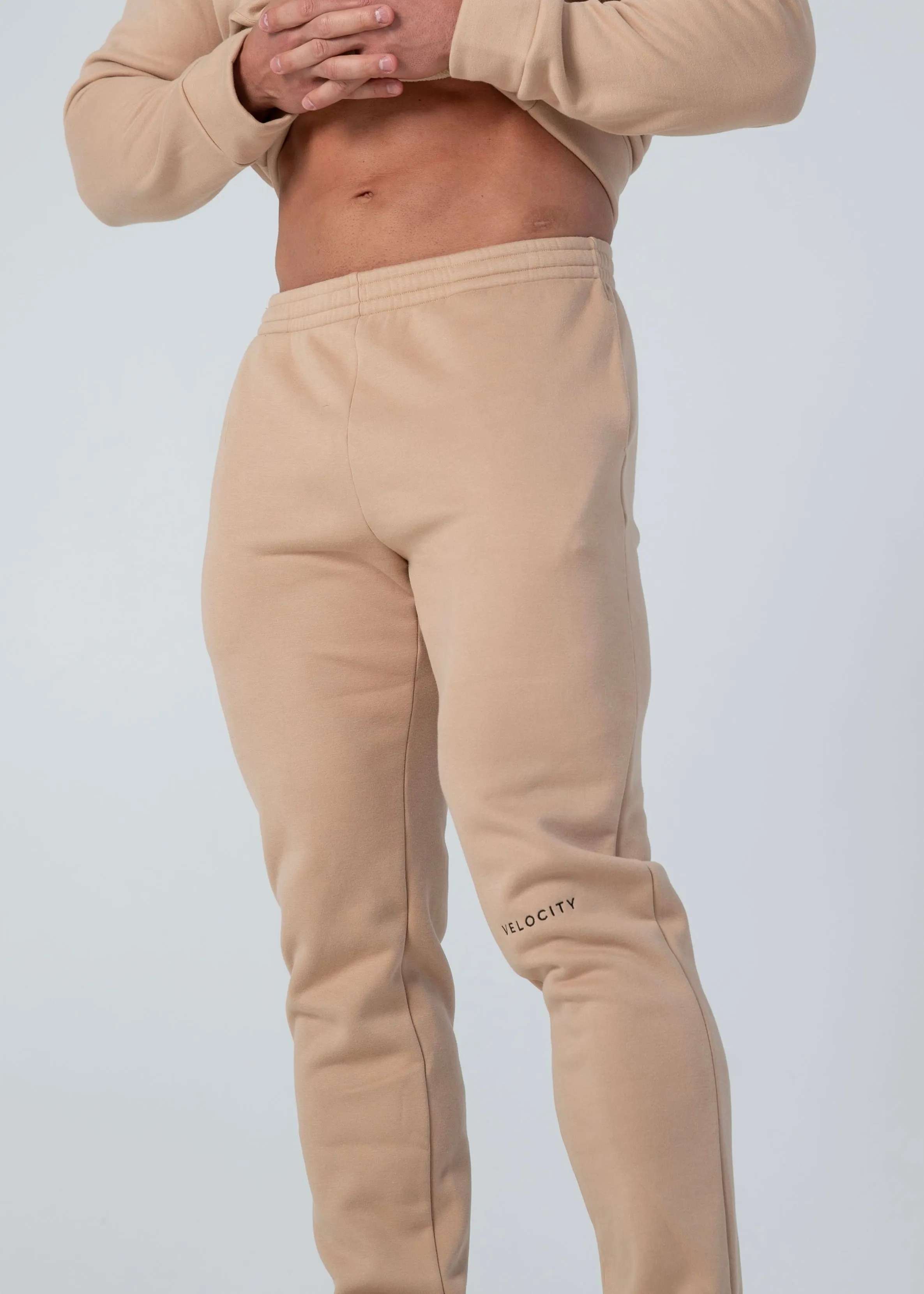 UNISEX TRACK PANTS - BEIGE