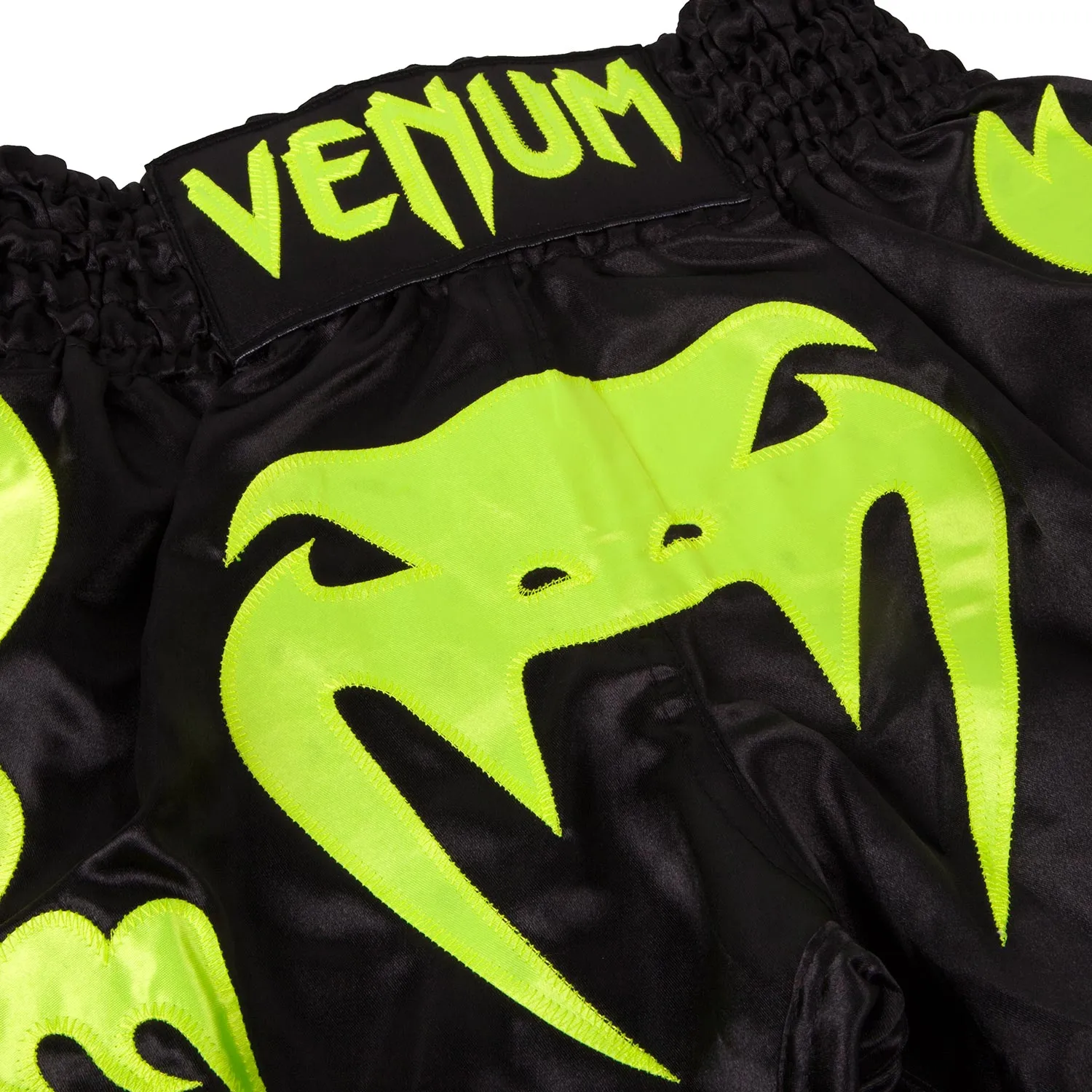 Venum Bangkok Inferno Muay Thai Shorts - Black/Neo Yellow