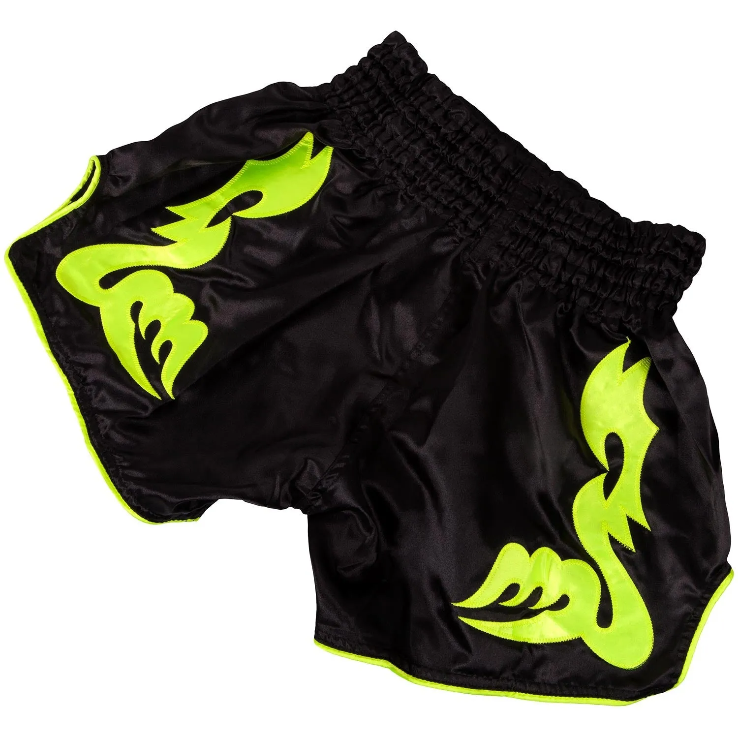 Venum Bangkok Inferno Muay Thai Shorts - Black/Neo Yellow