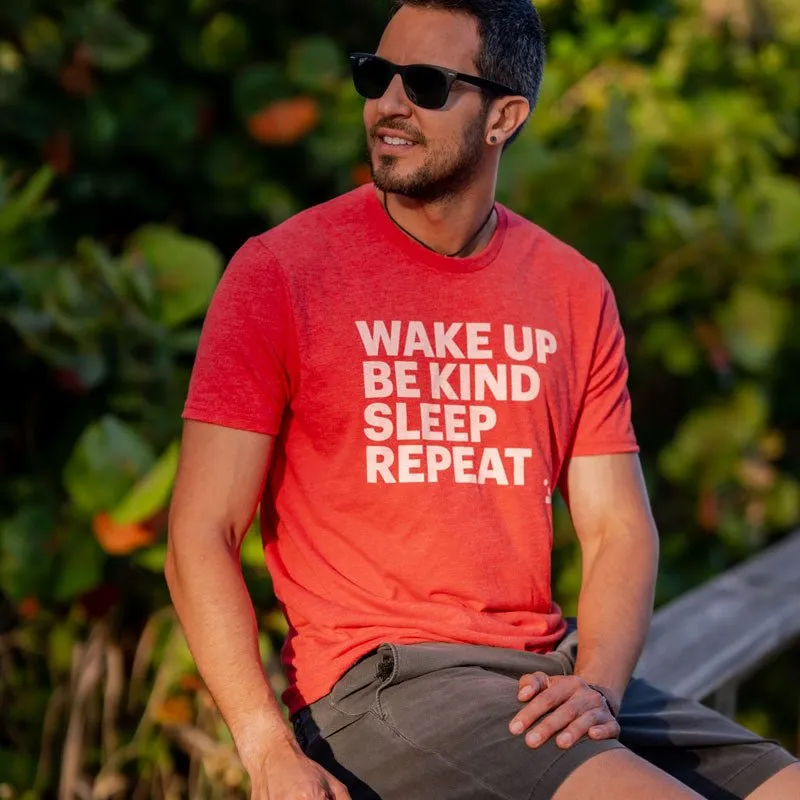 Wake Up Be Kind Unisex T-Shirt - Red (WAK Logo)