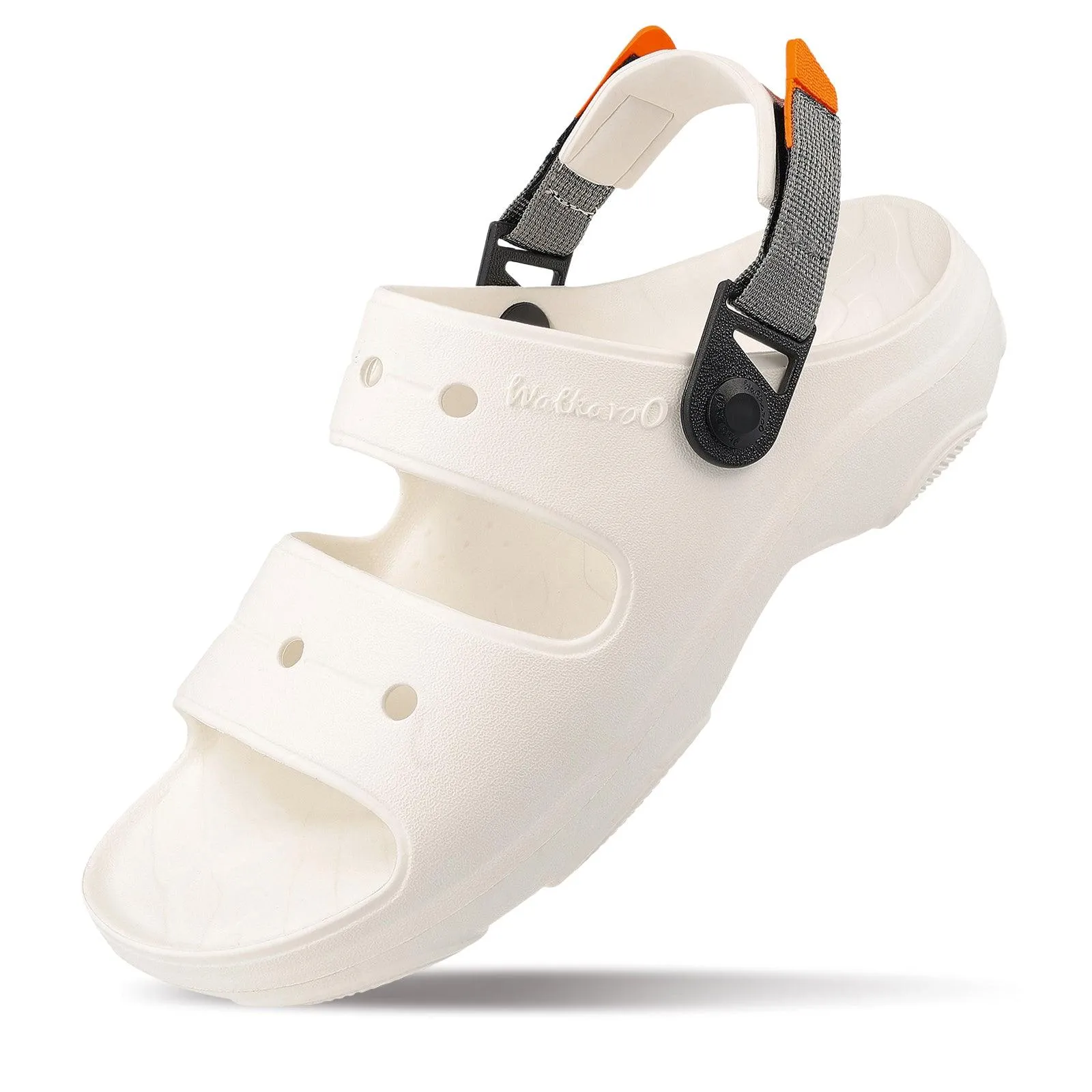 Walkaroo Mens Clogs  - WC8712 White