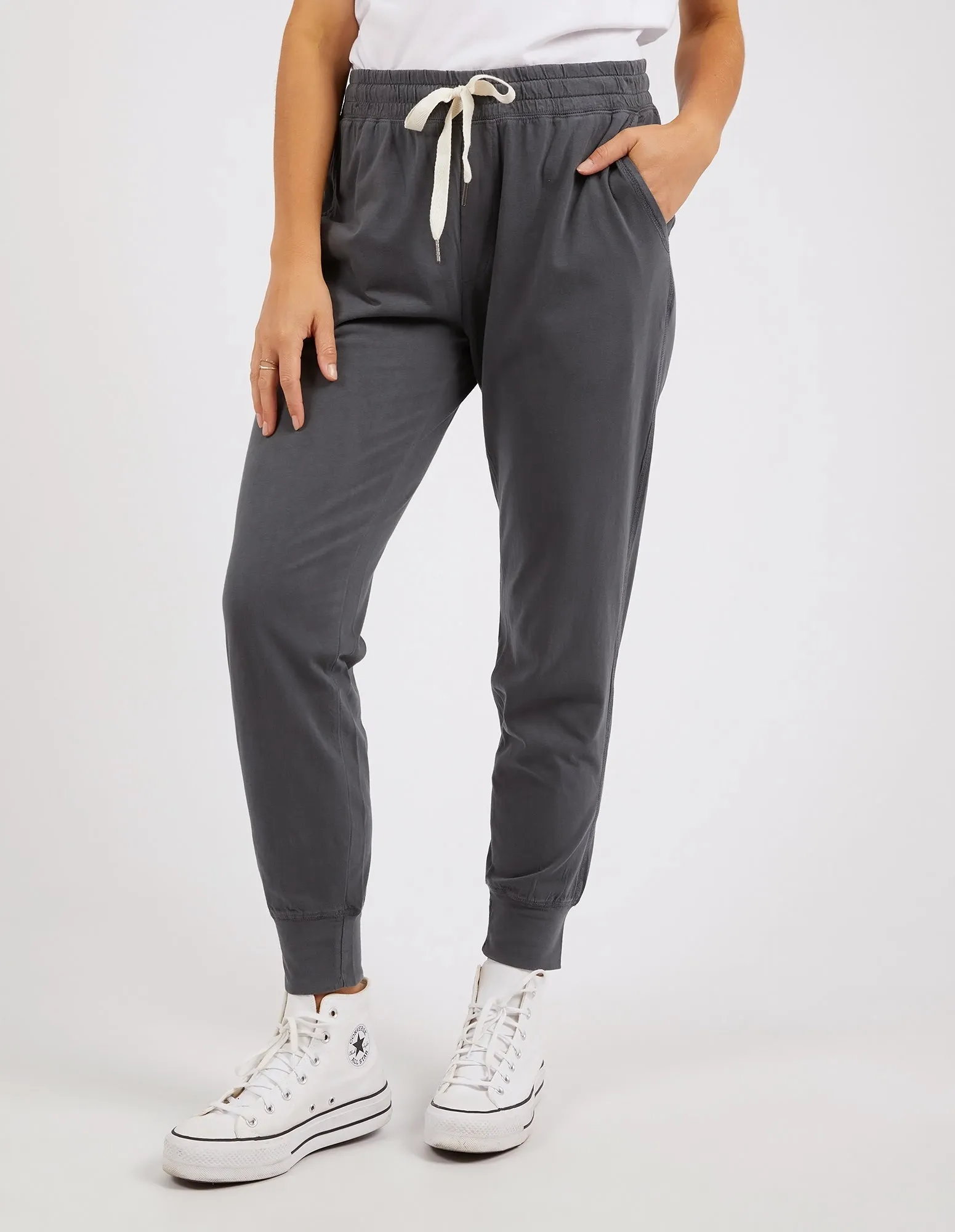 Wash Out Lounge Pant Charcoal