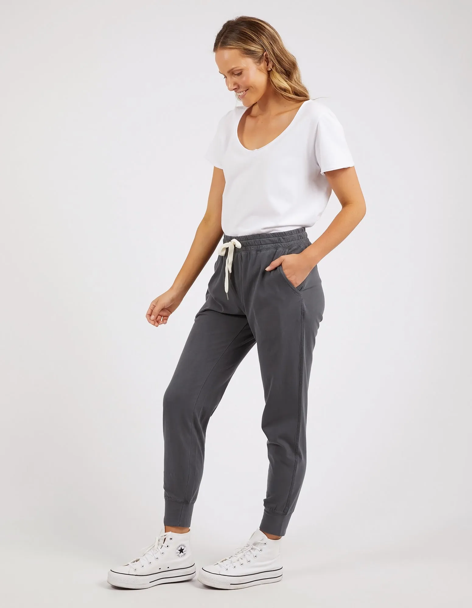 Wash Out Lounge Pant Charcoal