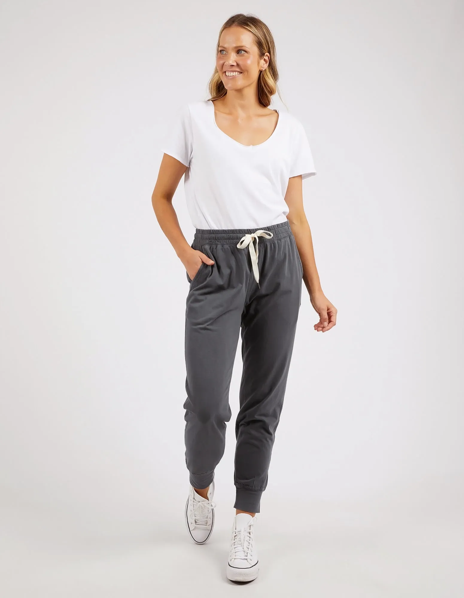 Wash Out Lounge Pant Charcoal