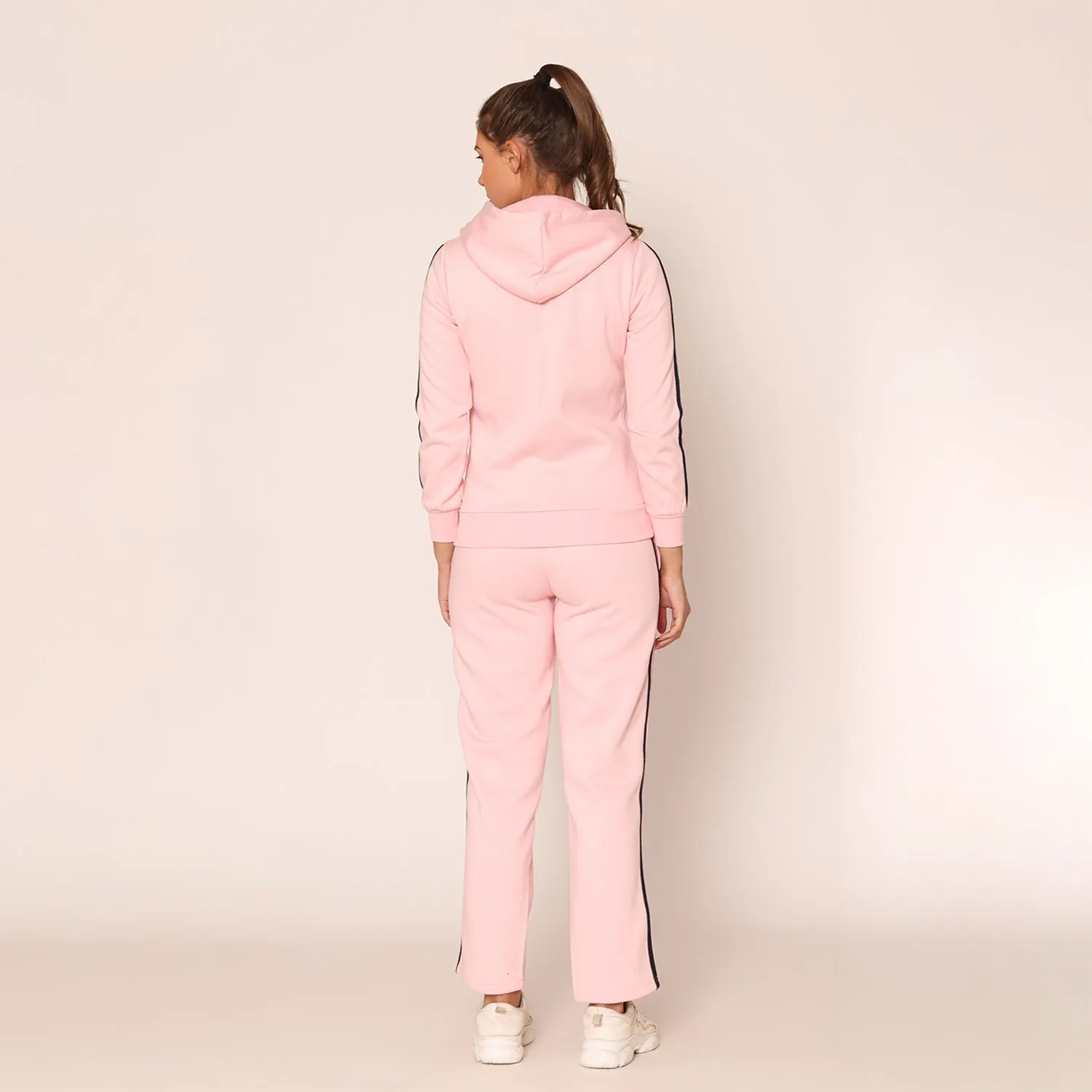 Women's Modern Athleisure Track Suit PinkSet- Orchid